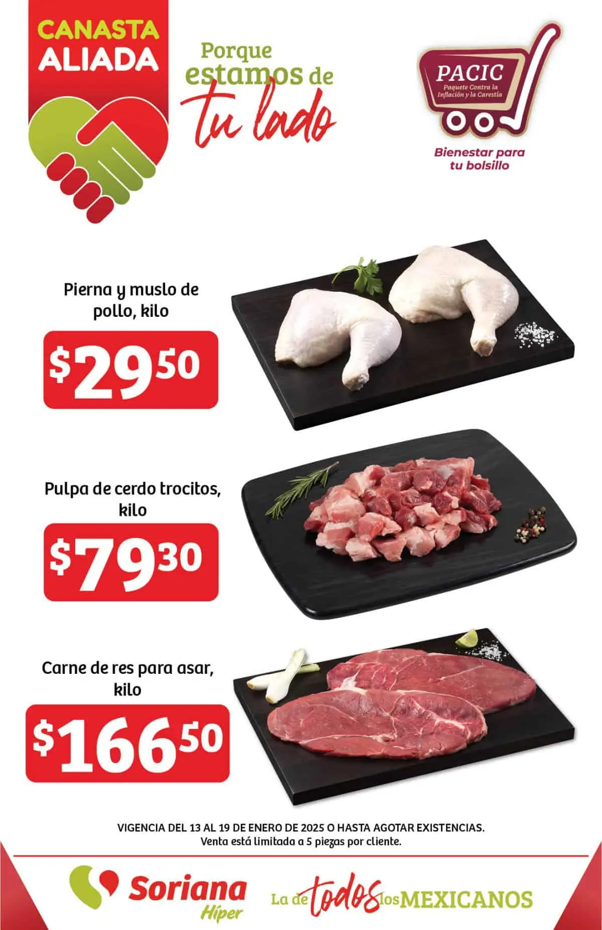 Precios bajos en canasta básica garantizados con Canasta Aliada. Imagen: Soriana