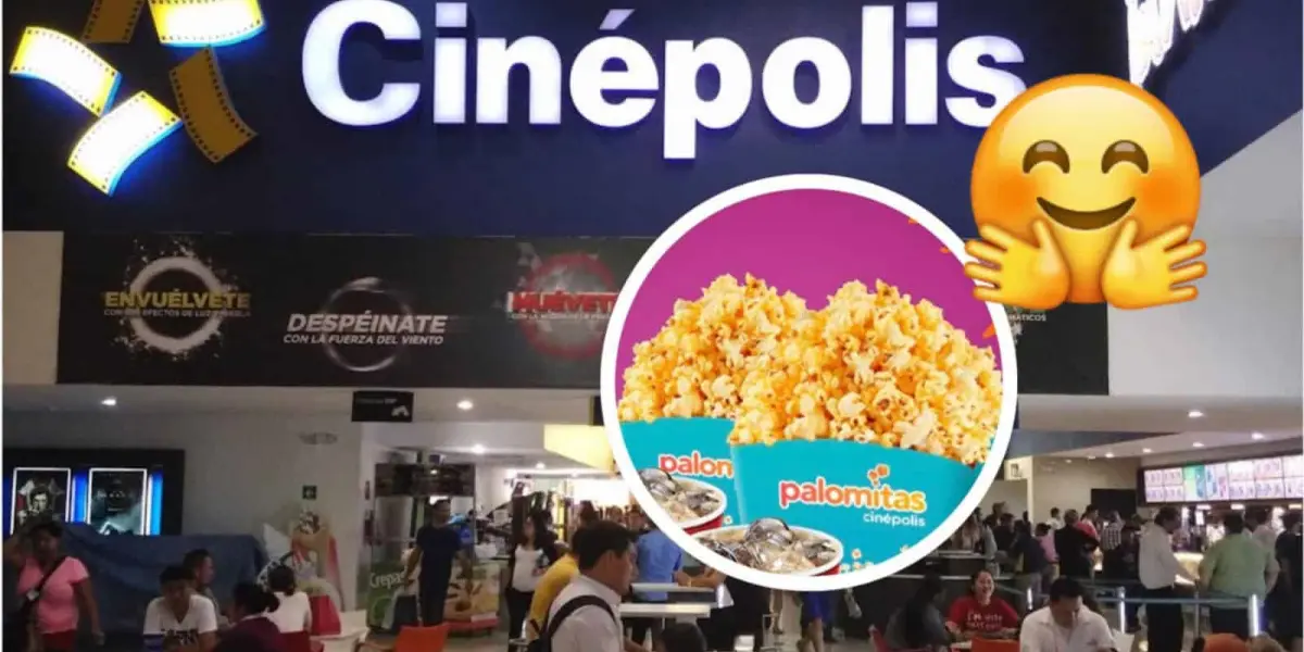 En sucursales de Cinépolis palomitas grandes en promoción; Checa, la fecha. Foto: Cortesía