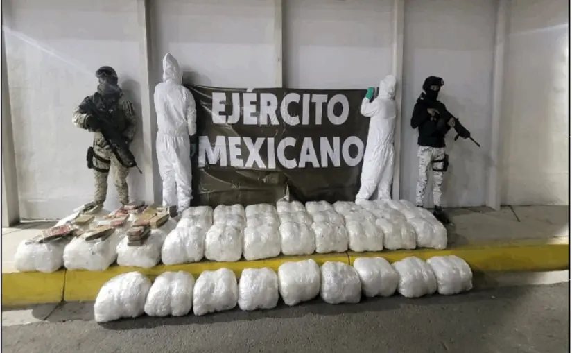 Aseguran camión con droga con valor de 416 millones de pesos; iba de Sinaloa a Baja California