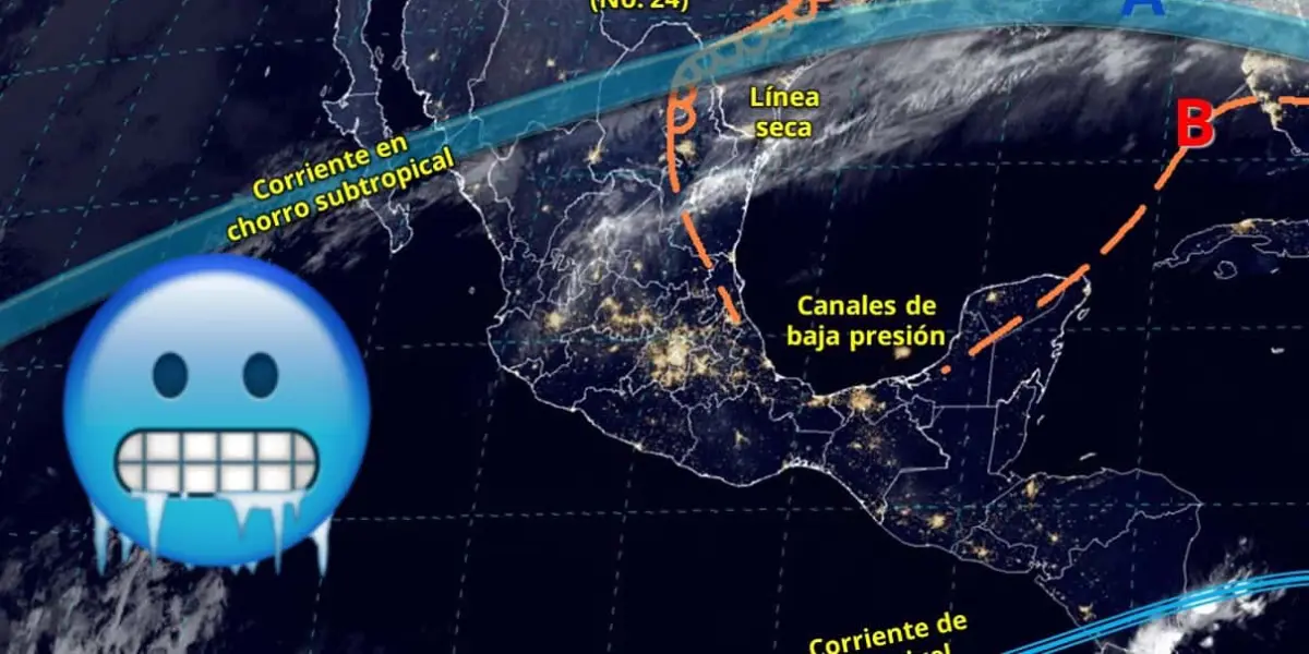 Este es el frente frío número 24 de la temporada invernal 2024-2025. Edición de foto: TBN