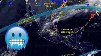 ¿Qué estados afectará el frente frío 24? Clima en México hoy 18 de enero