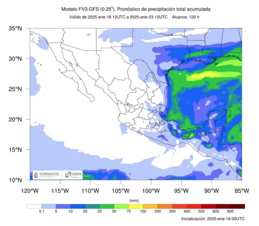 ¿Qué estados afectará el frente frío 24 en México? Clima hoy