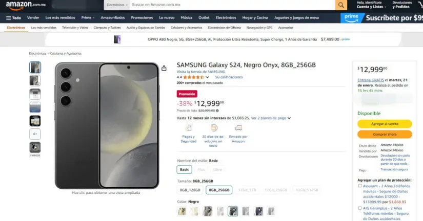 ¡Estrena celular! El Samsung Galaxy S24 está a precio de remate en Amazon