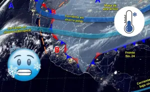 Frente frío 24 congelará a México con hasta 10 grados bajo cero; ¿qué estados afectará?