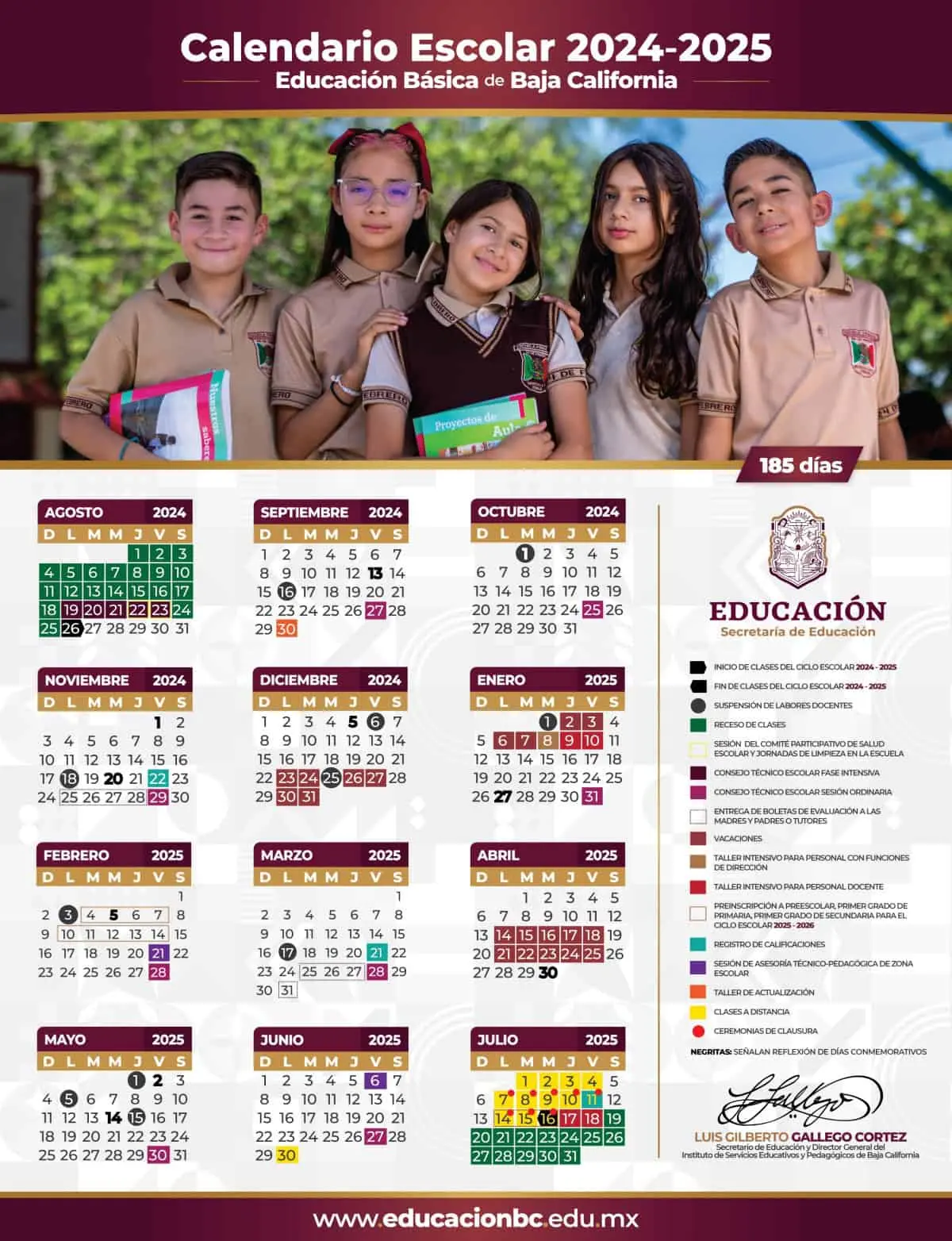 Conoce las fechas clave del calendario escolar de la SEP para Baja California. Imagen: SEP