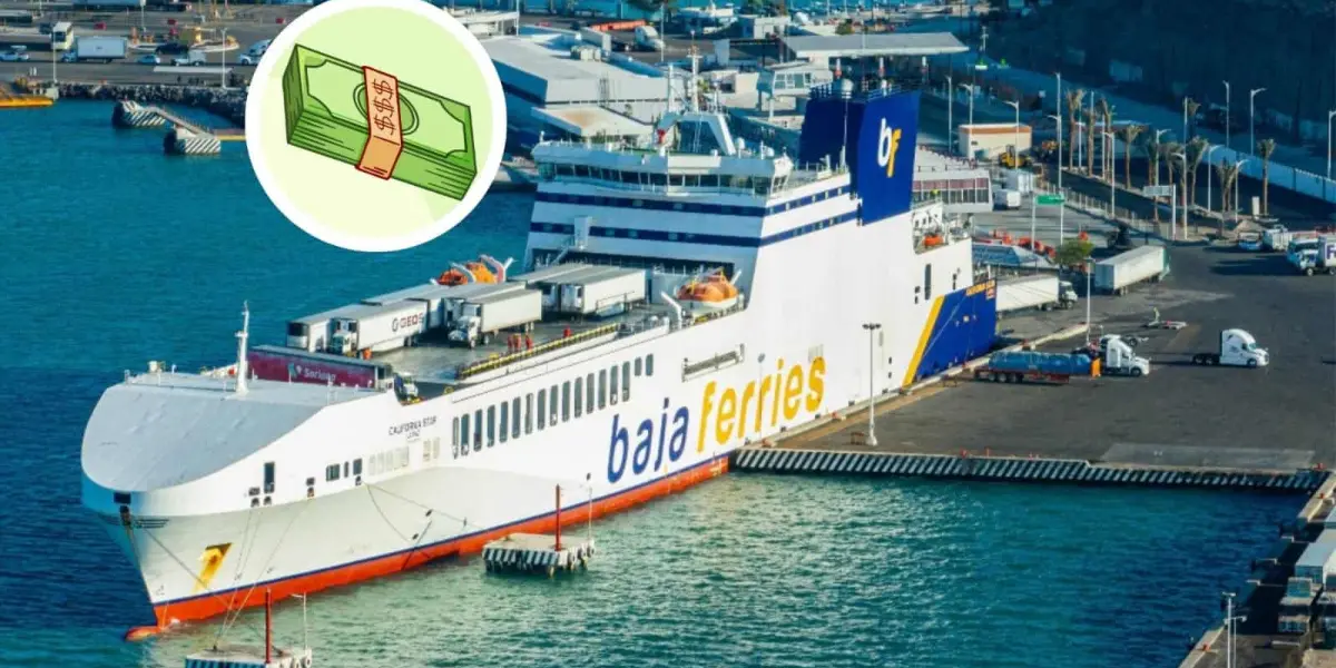 Precios para viajar en el ferry de Topolobampo a la Paz en 2025. Foto: Baja Ferries