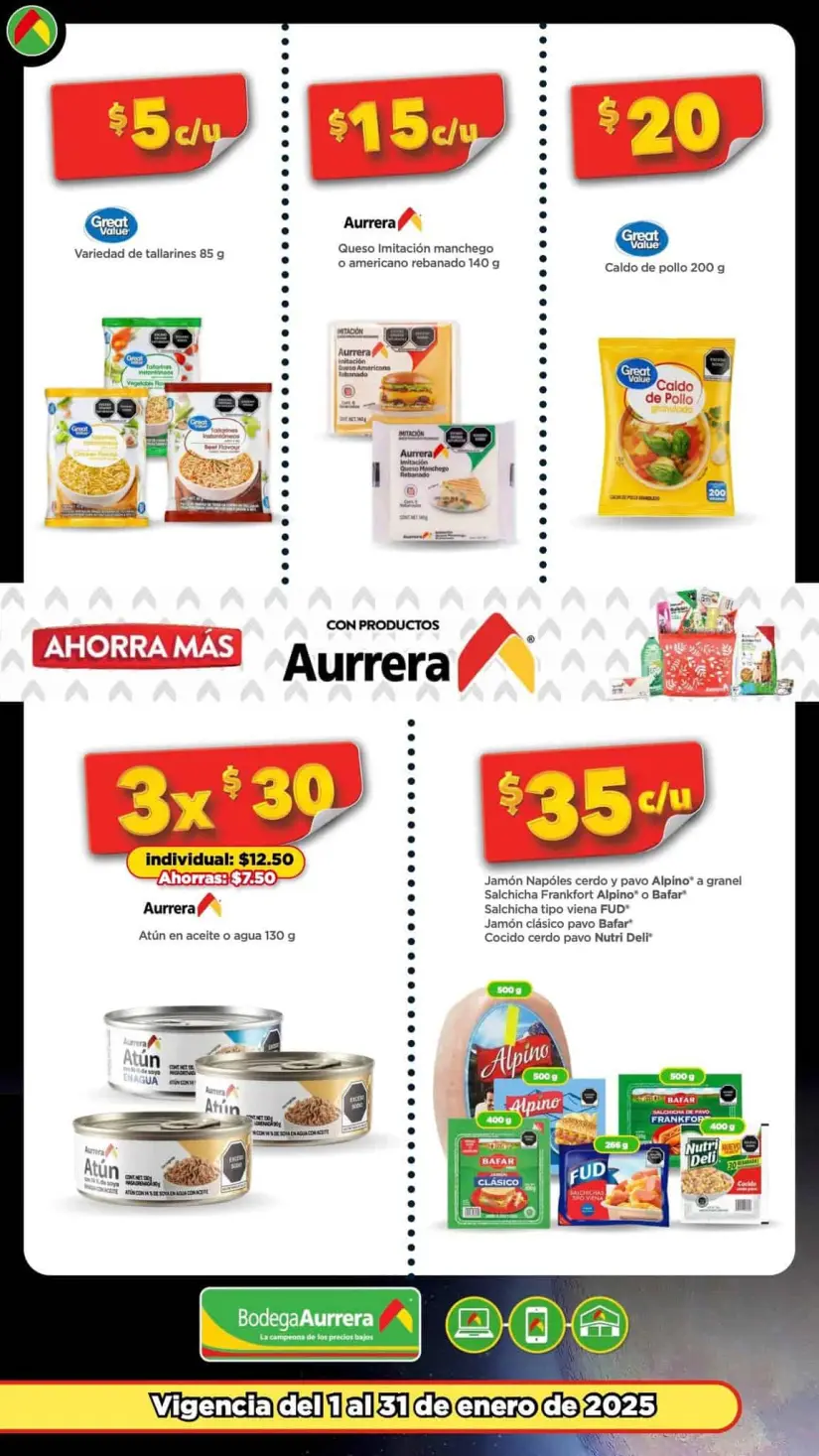 Ofertas de Bodega Aurrera en canasta básica hasta 31 de enero