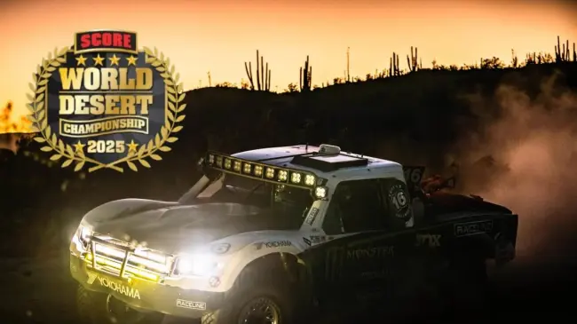 Vive la pasión por la velocidad y el desierto en el Campeonato Mundial del Desierto 2025 en Baja California. Edición de foto: TBN