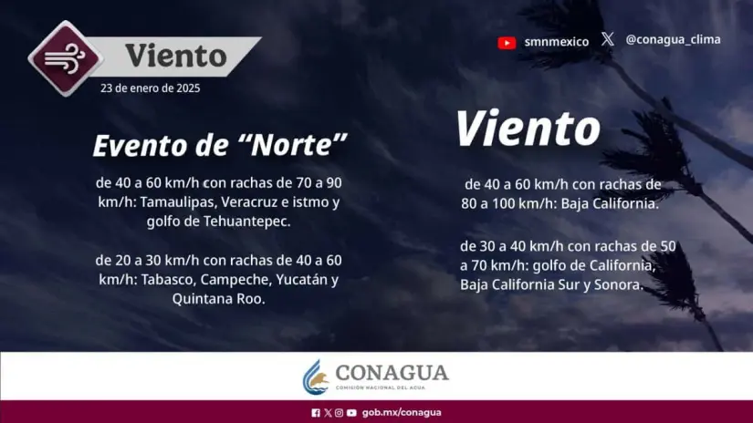 Clima en Baja California: bajas temperaturas y vientos de Santa Ana este 23 de enero