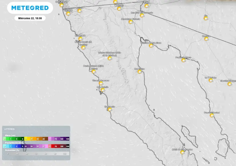 Clima en Baja California: bajas temperaturas y vientos de Santa Ana este 23 de enero