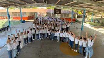 ¡Con los niños no! Estudiantes y docentes de la primaria Ignacio Manuel Altamirano se unen al clamor por la Paz en Sinaloa