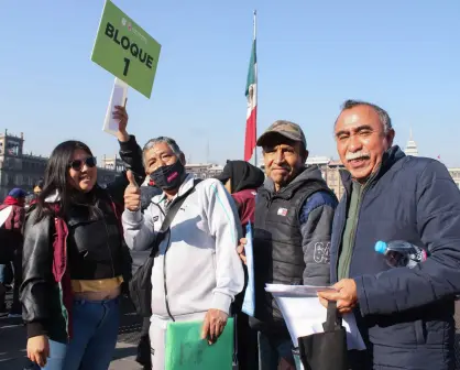 Nos cumplieron, dice beneficiario de la Pensión Hombres Bienestar durante evento con Clara Brugada