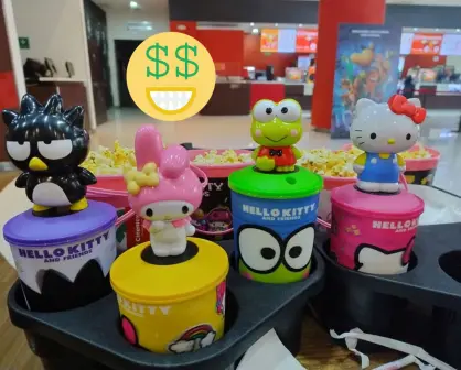 Cinemex inicia con la venta de la palomera y vaso de Hello Kitty; Precio