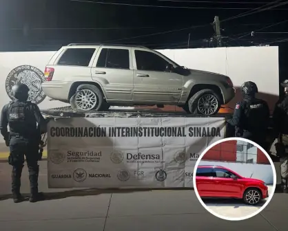 Decomisan auto Cupra blindado con explosivos para dron y ponchallantas en Culiacán