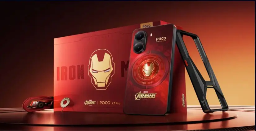 El Poco X7 Pro edición Iron Man viene con pantalla AMOLED. Foto: Cortesía