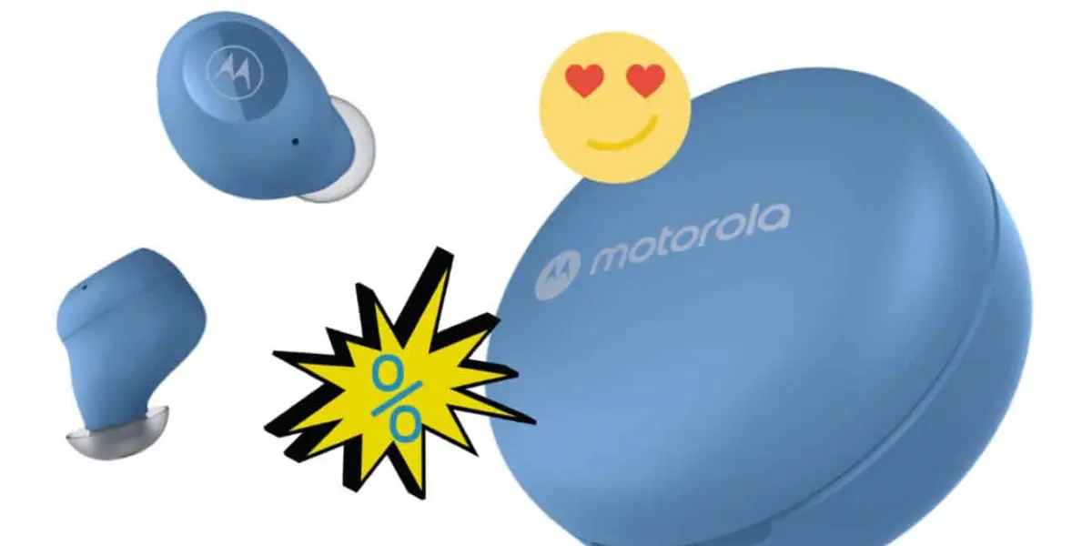 Los audífonos Motorola Moto Buds 250 prometen 18 horas de reproducción. Foto: Cortesía