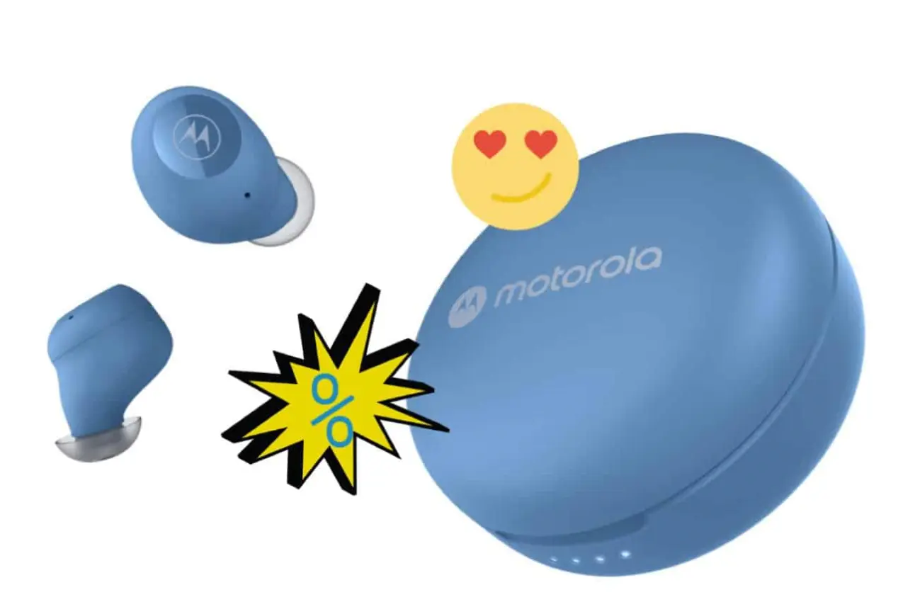 Los audífonos Motorola Moto Buds 250 prometen 18 horas de reproducción. Foto: Cortesía