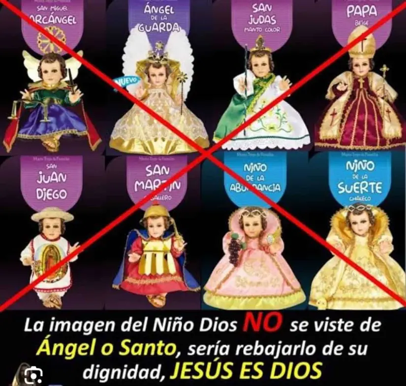 Forma como no debes vestir al Niño Dios