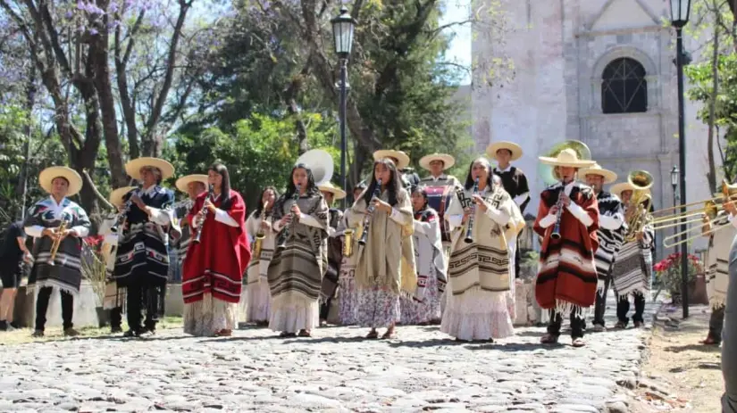 Tlayacapan cuenta con 7 bandas de viento tradicionales. Foto: Tlayacapan Morelos.