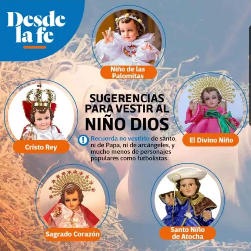 Como vestir correctamente al Niño Dios