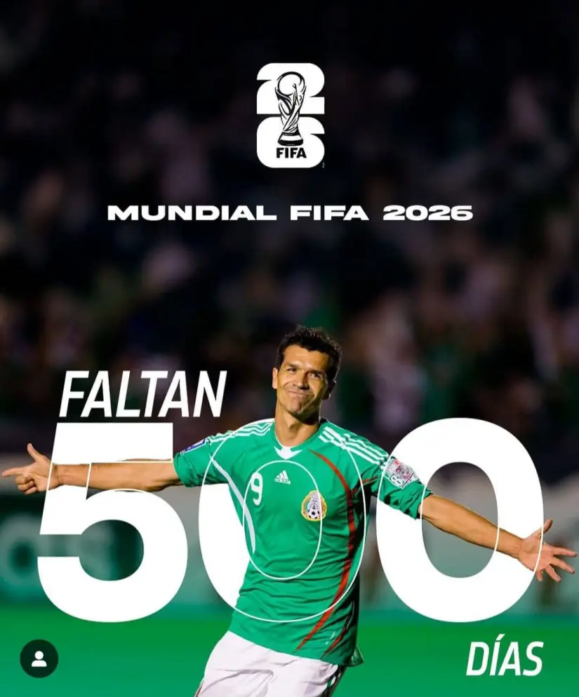 Solo faltan 500 días para que inicie el Mundial de Fútbol 2026. Foto: Instagram