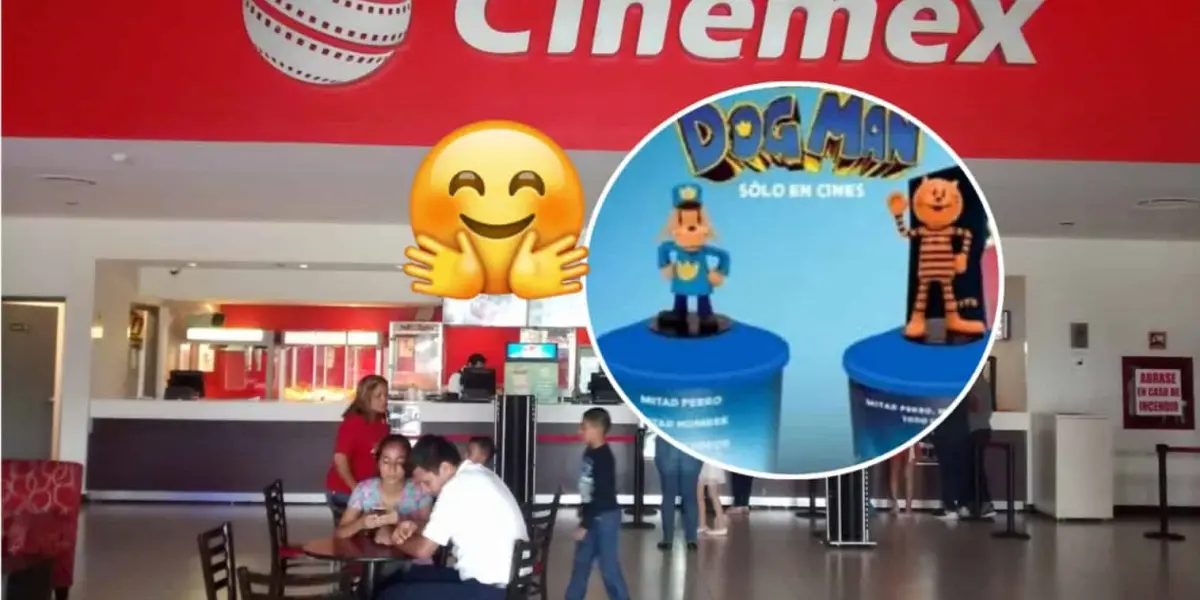 Ya hay fecha de venta y costo de los vasos coleccionables de la película de Dog Man en Cinemex. Foto: Cortesía