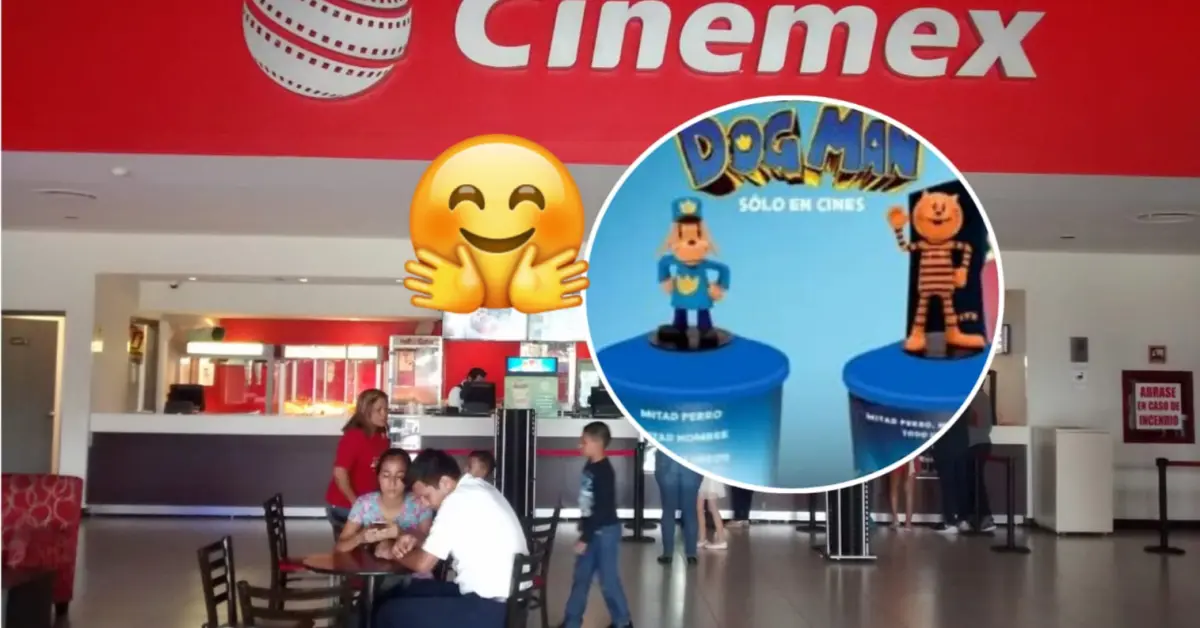 Cinemex anuncia precio y fecha de venta de los vasos coleccionables de la película Dog Man