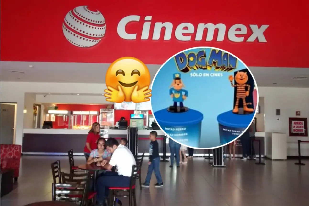 Ya hay fecha de venta y costo de los vasos coleccionables de la película de Dog Man en Cinemex. Foto: Cortesía