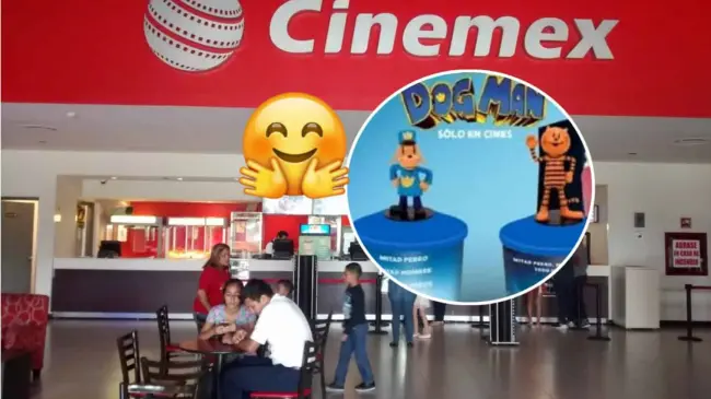 Ya hay fecha de venta y costo de los vasos coleccionables de la película de Dog Man en Cinemex. Foto: Cortesía