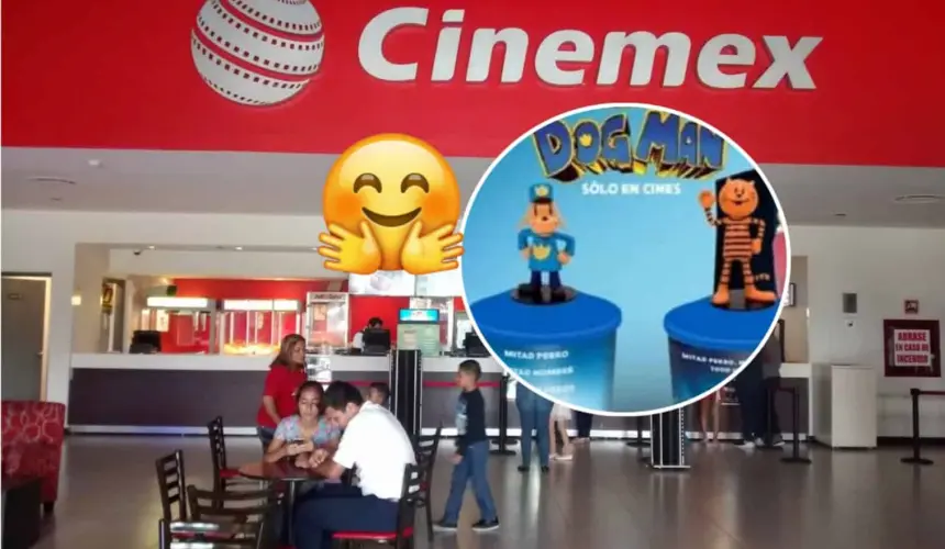 Ya hay fecha de venta y costo de los vasos coleccionables de la película de Dog Man en Cinemex. Foto: Cortesía