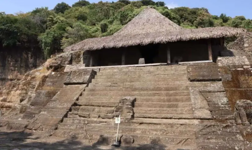 El Cuauhcalli, es parte de la zona arqueológica de Malinalco. Foto: INAH