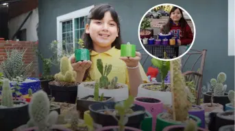 Camila Monserrat niña emprendedora, crea macetas plantando ideas y cultivando éxitos en Culiacán