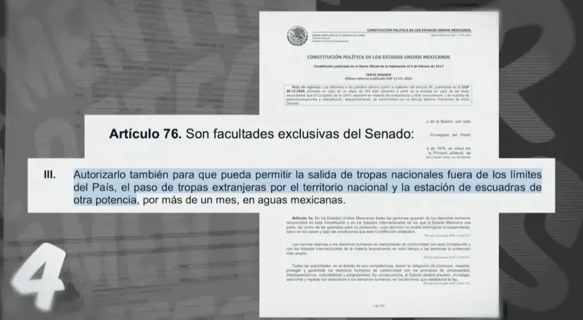 Artículo 76 de la Constitución de los Estados Unidos Mexicanos. Mañanera del Pueblo.