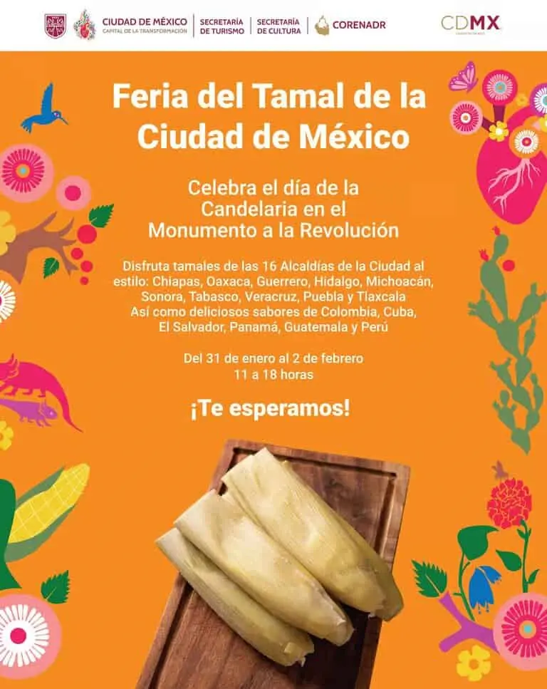 Anuncio de la Feria del Tamal 2025 Foto: Secretaria de Turismo de Ciudad de México