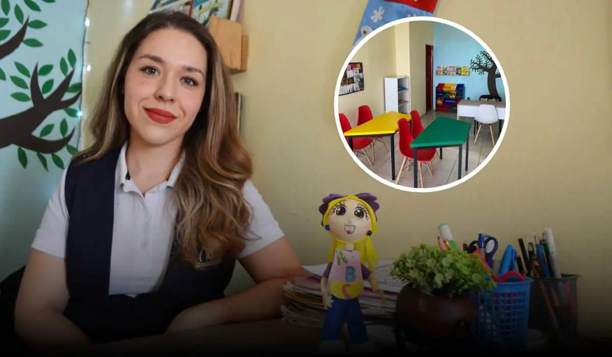 Con su proyecto Pequeños Genios, Luz Natalia Silva Félix inspira a niños a descubrir el poder de las palabras, enseñándoles a leer y escribir de manera única y apasionada. Foto: Juan Madrigal