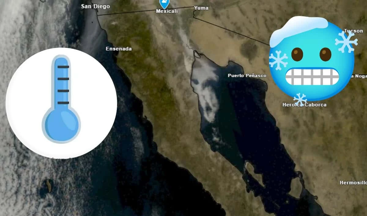 Baja California seguirá presentando bajas temperaturas y rachas de viento. Edición de foto: TBN