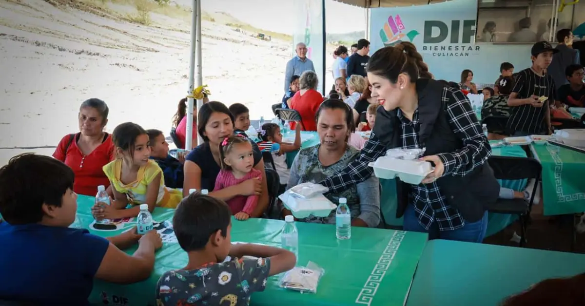 Alajibua del DIF Culiacán lleva alimento caliente a la colonia Bicentenario