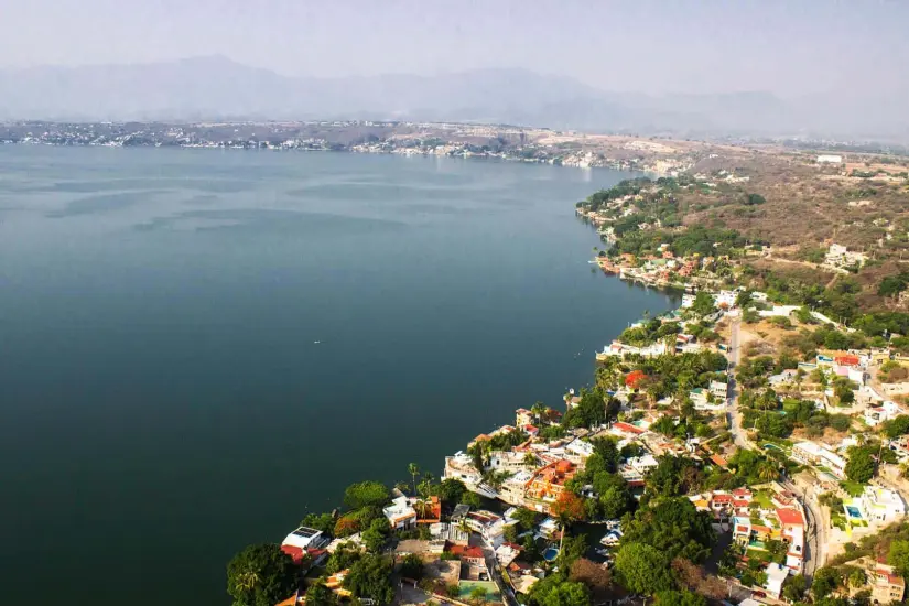 Laguna de Tequesquitengo, en Morelos. Foto: Gobierno de México. 