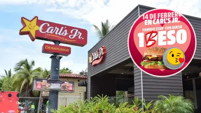 Carls Jr. ha decidido celebrar a lo grande el Día del Amor y la Amistad. Edición de foto: TBN