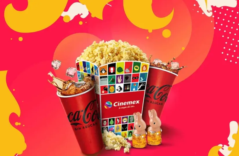 Combos de diferentes precios en Cinemex en 2025