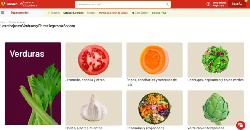 Martes y Miércoles del Campo: ofertas de Soriana en frutas y verduras 4 y 5 de febrero