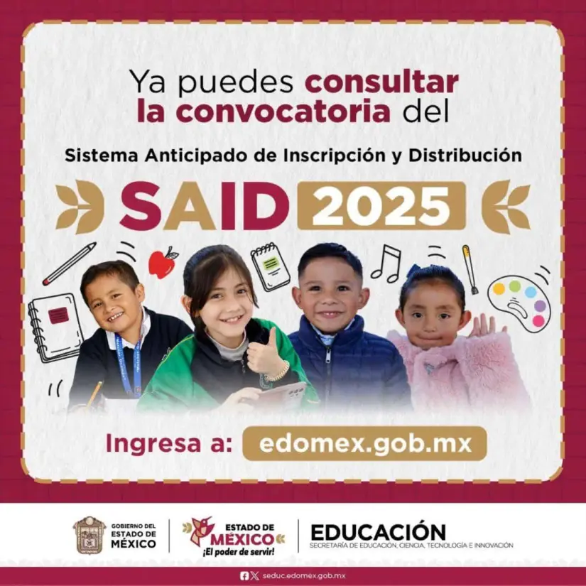 Convoctoria SAID de primaria en Estado de México