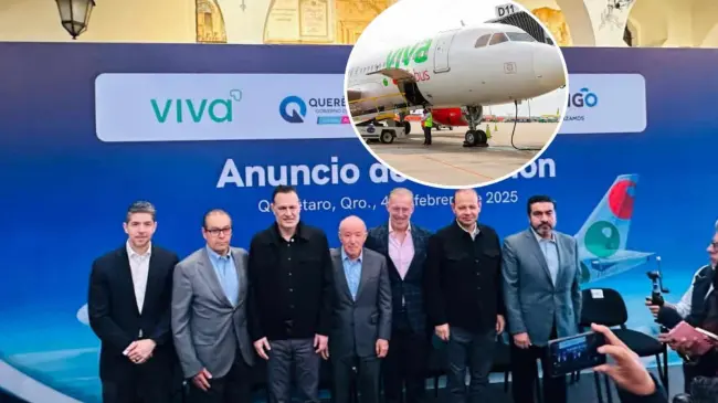 Viva Aerobus tendrá un nuevo hangar en el Aeropuerto de Querétaro. Foto: Cortesía