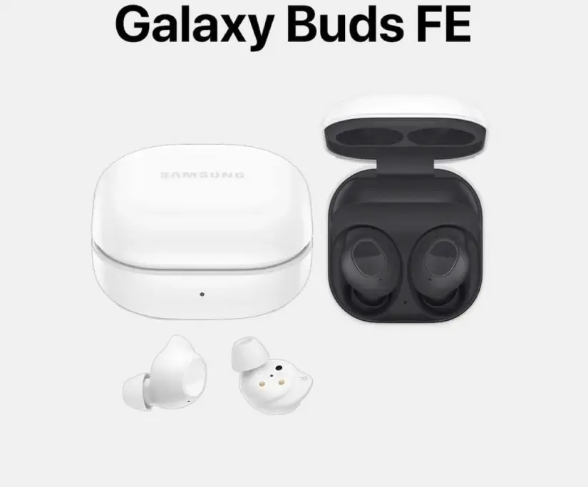 Auriculares Galaxy Buds FE disponibles en color blanco y gris. Foto: Cortesía