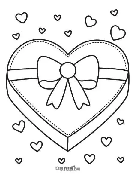 Cajita de regalo en forma de corazón