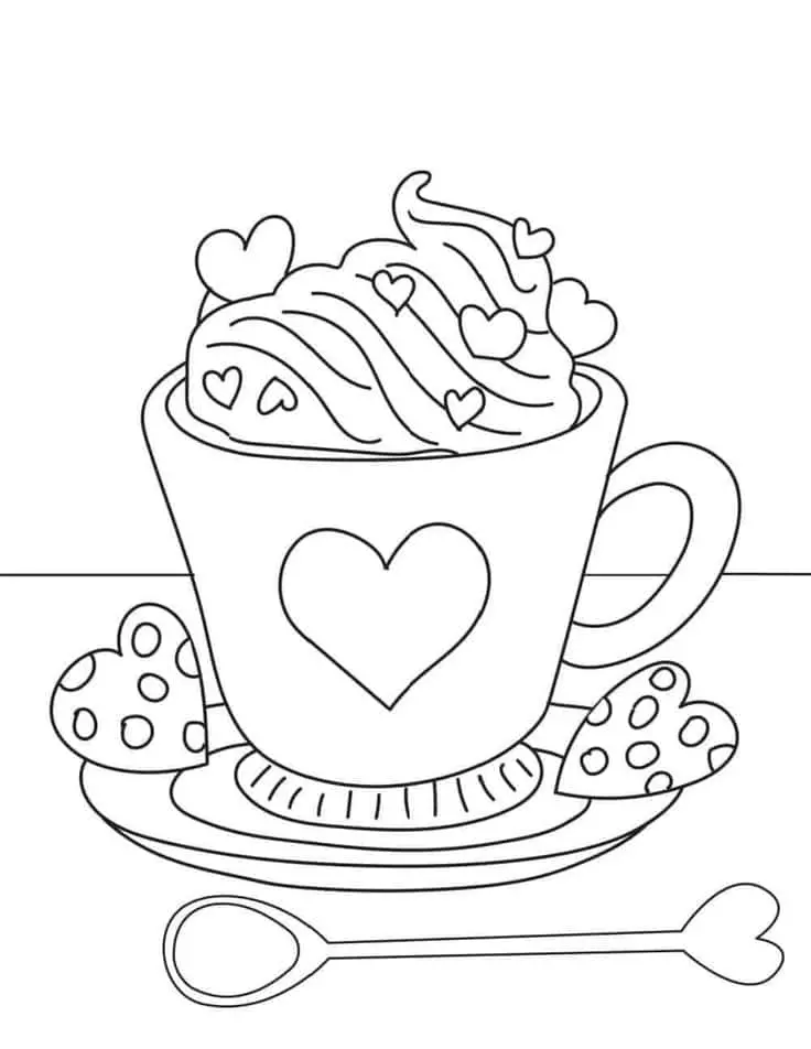 Taza de corazones