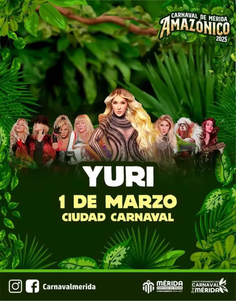 Yuru dará concierto en el Carnaval de Mérida 