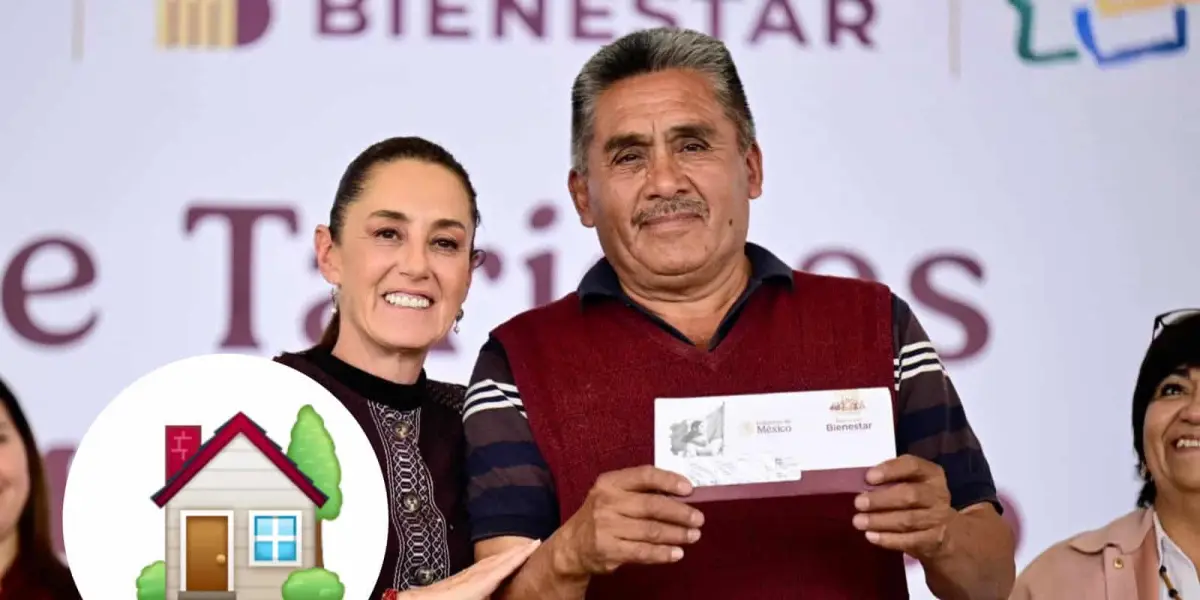 Entrega de tarjetas del apoyo para vivienda de 40 mil pesos en Estado de México. Foto: Cortesía