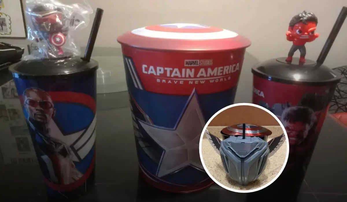 Habrá preventa de las palomeras y vasos del Capitán América: Un Nuevo Mundo, en Cinépolis. Foto: Coleccionando-Cortesía