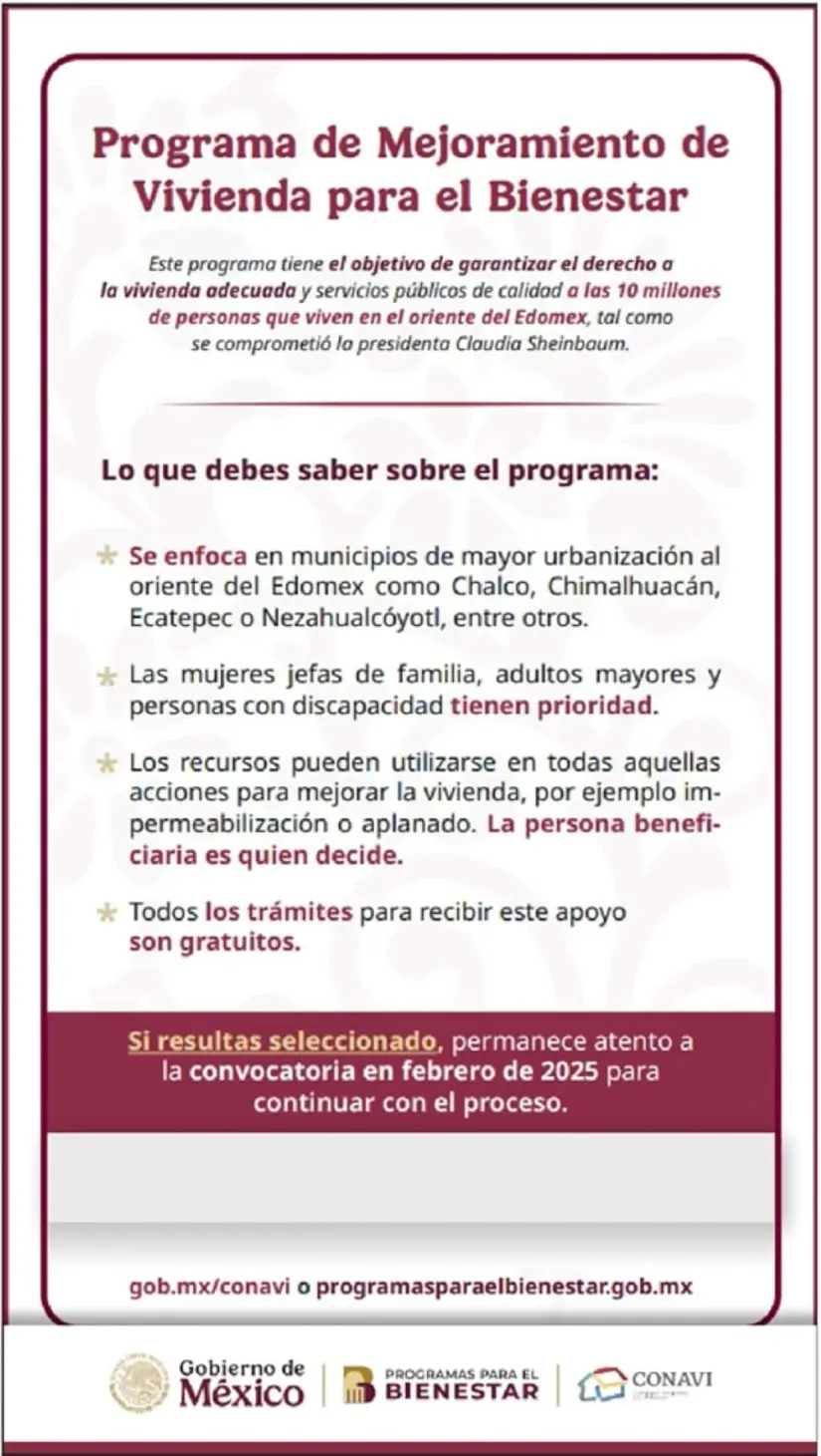 Apoyo para vivienda de 40 mil pesos en Estado de México